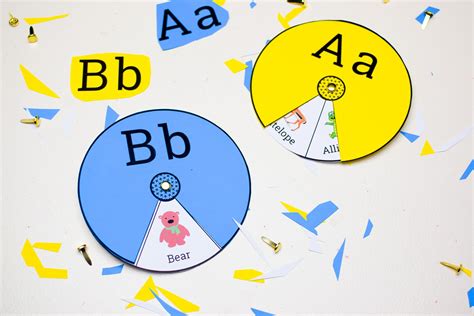 Printable Alphabet Spinners - Show My Crafts | Alphabet printables, Abc for kids, Learning the ...