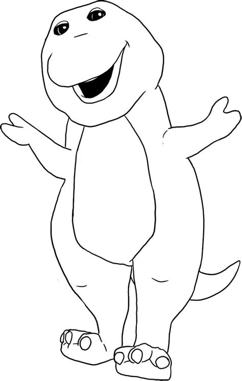 Free Printable Barney Coloring Pages For Kids