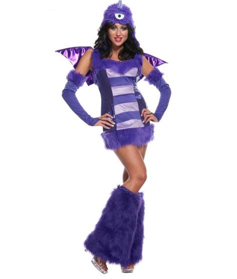 Sexy One Eyed One Horn Flying Purple People Eater Costume - Halloween ...