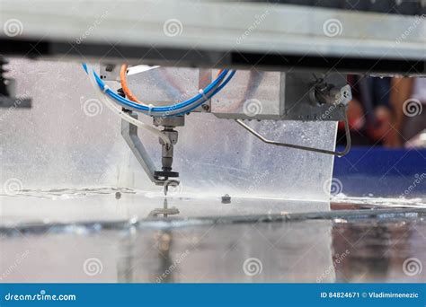 Cnc water jet machine stock image. Image of stream, machine - 84824671