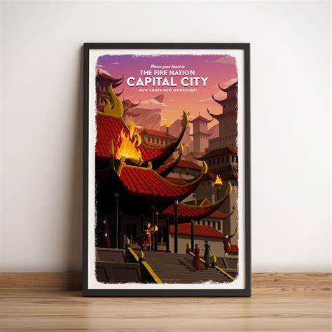 Capital City (Avatar) Travel Poster - Free DLC Artwork