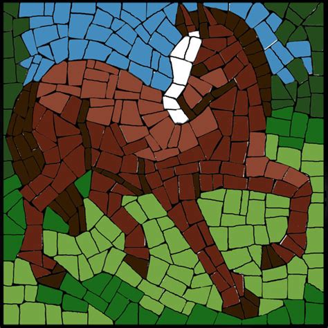 Free Mosaic Pattern Horse