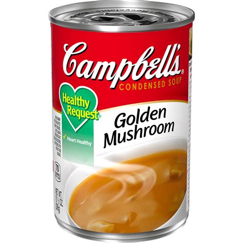 Campbell's Condensed Healthy Request Golden Mushroom Soup, 10.5 oz. Can ...