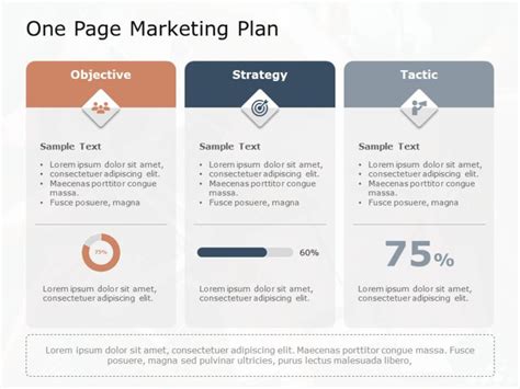 One Page Marketing Plan 06 | Marketing plan template, Marketing ...