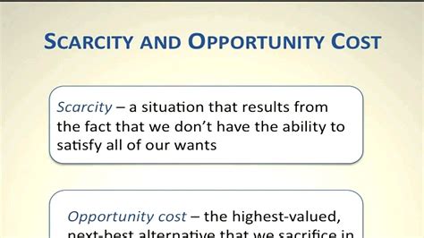 Introduction to Economics: Scarcity and Opportunity Cost | Episode 35 - YouTube