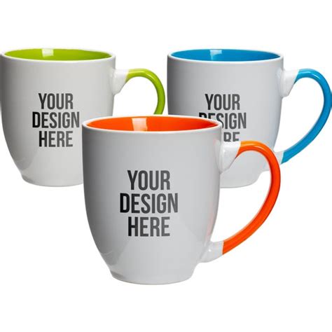 Imprinted Miami Two-Tone Bistro Mugs (16 Oz.) | Coffee Mugs