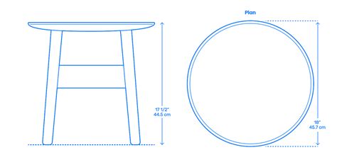 Edge Bedside Table Dimensions & Drawings | Dimensions.Guide