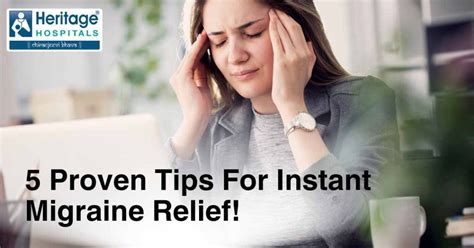 Proven 5 Tips For Instant Migraine Relief - Migraine Pain