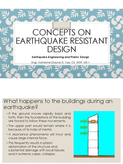 Concepts in Designing Earthquake Resistant Buildings | PDF | Earthquake Engineering | Earthquakes