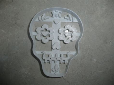 Sugar Skull Detailed Day Of The Dead Celebration Cookie Cutter PR3618 ...