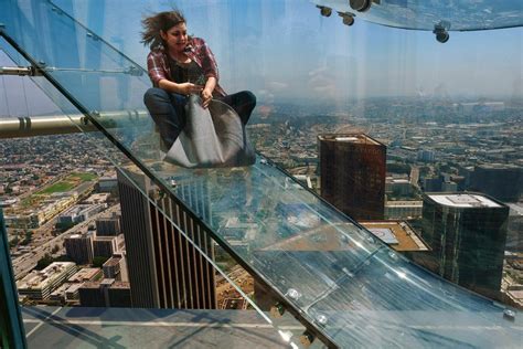 The Most Terrifying Glass Slide Ever Opens Atop A Skyscraper | Gizmodo ...