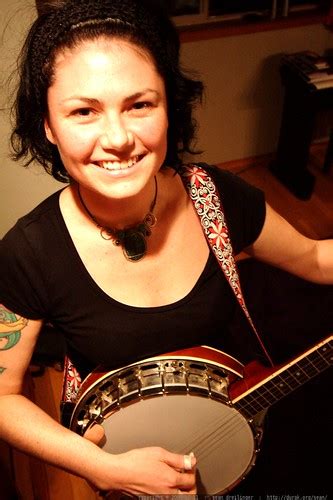 photo: rachel playing her banjo MG 5953 - by seandreilinger