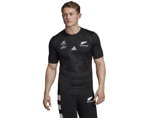 Adidas Mens All Blacks Rugby Jersey New Zealand Rugby World Cup- 2019