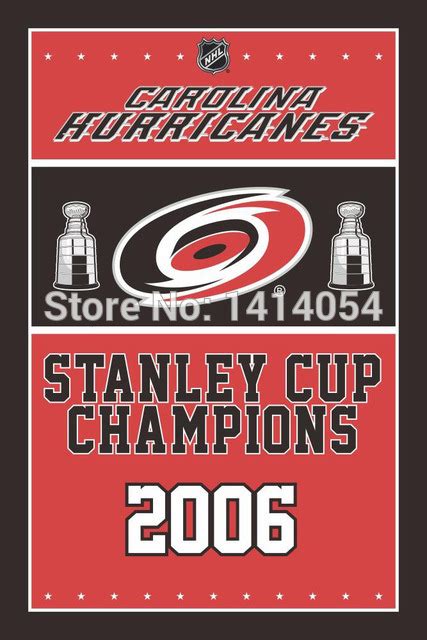 Carolina Hurricanes Stanley Cup Flag 3x5 ft - Other