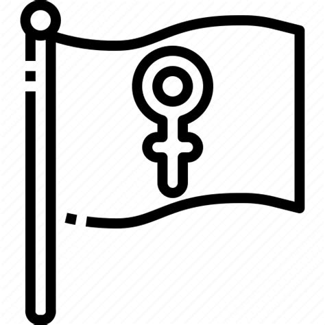 Day, female, feminism, flag, womens icon - Download on Iconfinder