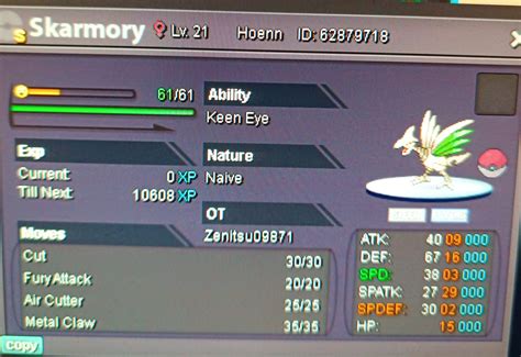 Shiny skarmory - Shiny and Special Pokémon - Silver - Pokemon Revolution Online