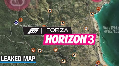 Forza Horizon 5 Landmarks Map