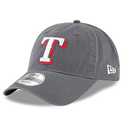 Texas Rangers New Era Core 49FORTY Fitted Hat - Graphite