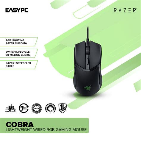 Razer Cobra Lightweight Wired RGB Gaming Mouse – EasyPC