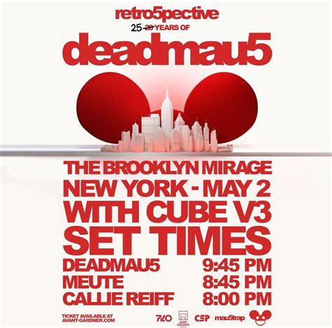 The Brooklyn Mirage shows will have Cube V3! : r/deadmau5