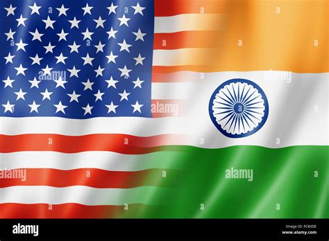 USA and India flag Stock Photo - Alamy