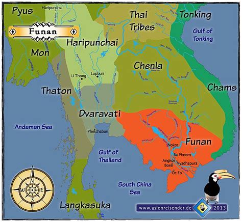 Map of Funan and other Ancient Civilizations