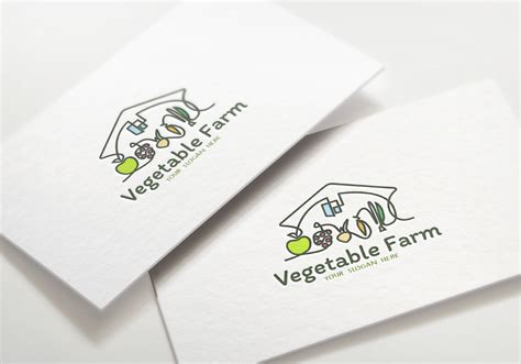 Vegetable Farm Logo - Vegetarian Foody's