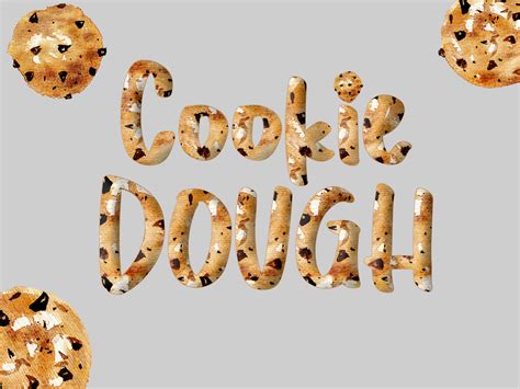 Cookie Dough - cookies and seamless texture by Elisabeth Doyon on Dribbble