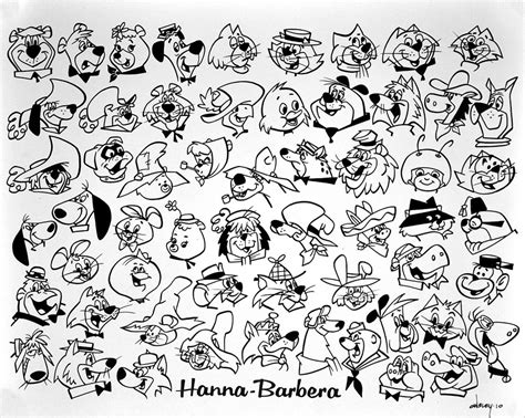 Original animation art: Hanna Barbera TV Cartoon Characters