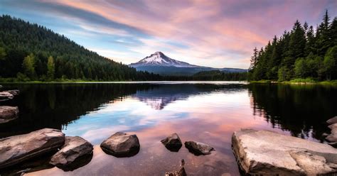 Photograph Trillium Lake, Trillium Lake Picnic Grounds