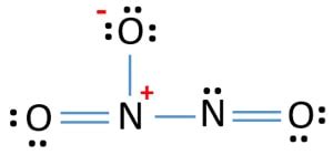 Lewis Structure of N2O3 (Dinitrogen trioxide)