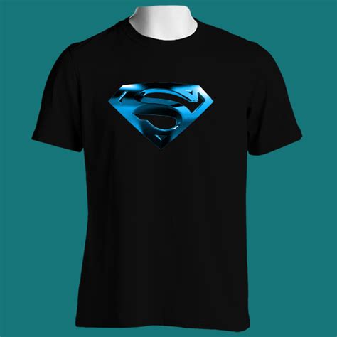 Shield Logo MAN OF STEEL Superman Smallville Marvel Color T-Shirt | Tee Space Custom