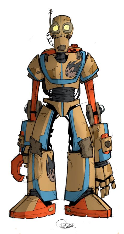 Robot Character Design by blitzcadet on DeviantArt