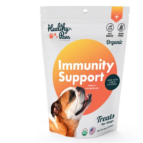 Healthy Paws Pet Company Immunity Support Organic Soft Baked Dog Treats ...