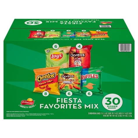 Frito-Lay® Fiesta Favorites Mix Chips Variety Pack, 30 ct / 1 oz - Pay Less Super Markets