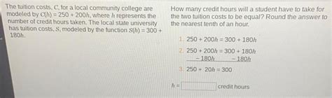 [ANSWERED] The tuition costs, C, for a local community college are - Kunduz