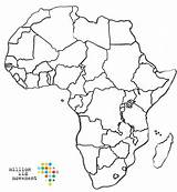 Africa Map Coloring Pages Printable Continent  sketch template