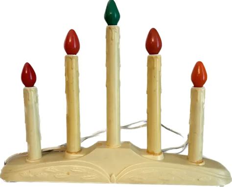 VINTAGE 5 LIGHT Window Candelabra Candolier Electric With Bulbs Christmas Works! $34.99 - PicClick