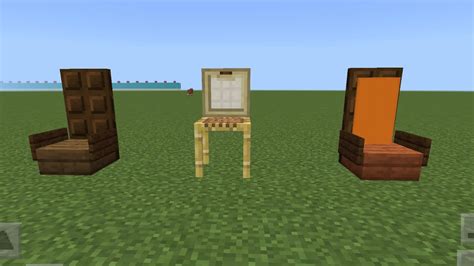 How to Build Three different Minecraft Chairs - YouTube