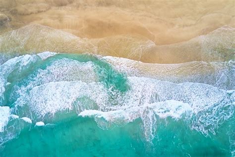 3599x2399 wave, drone view, paradise, norway, sand, beach, topdown ...