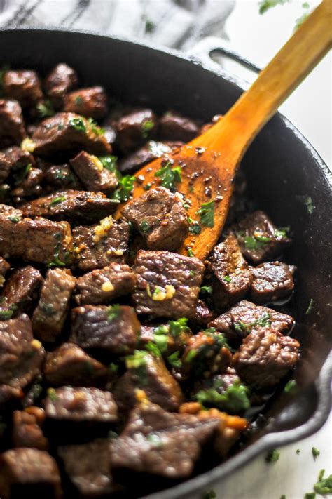 Easy Garlic Butter Steak Bites - The Seasoned Skillet