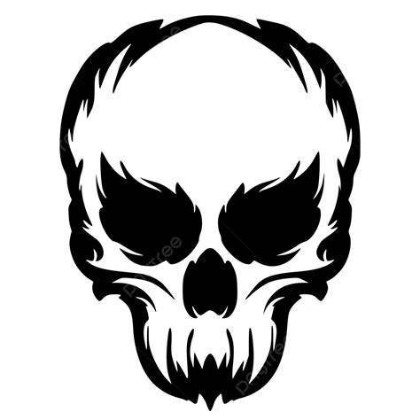 Art Logo Skull Illustration Vector, Skull Head, Skull Art, Skull Mascot PNG and Vector with ...