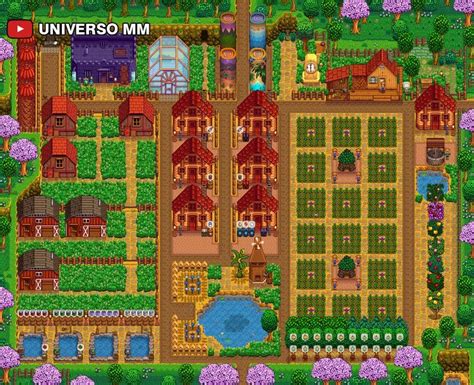 Layout Standard Farm - Stardew Valley - Fazenda Padrão | Stardew valley layout, Stardew valley ...