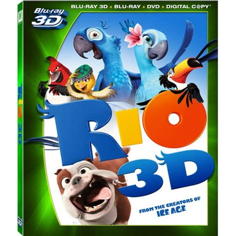 Rio (Blu-ray + Blu-ray + DVD + Digital Copy) - Walmart.com - Walmart.com