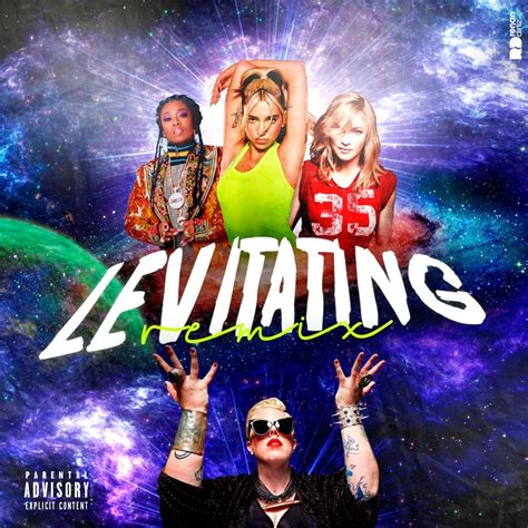 the album cover for levitating, featuring two women with their hands in ...