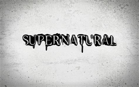 HD wallpaper: supernatural logo, the series, Season 7, single Word ...