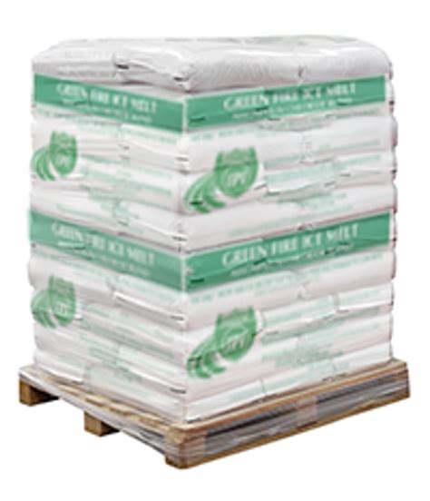 Pallet of Green Fire Ice Melt Pellets (50 x 50 lbs Bags) Ice Melter