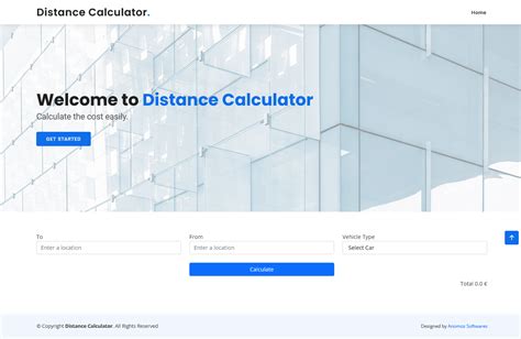 Distance Calculator - Project Details