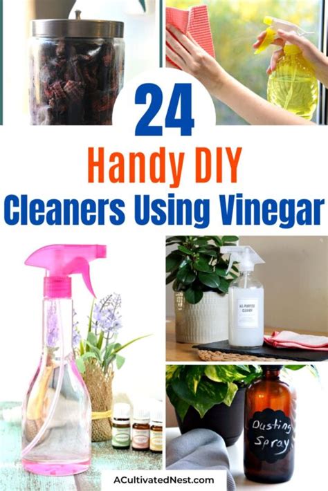 24 DIY Cleaners Using Vinegar- A Cultivated Nest