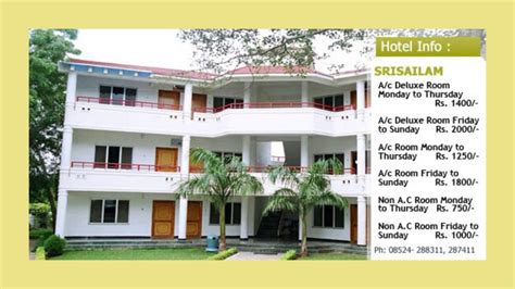 Accommodation At Srisailam, Kurnool District Andhra Pradesh